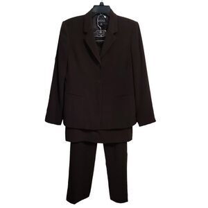 Kasper 3pc brown suit 10P